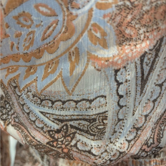 Jessica Simpson Harmony Tiered Ruffle Paisley High Low Maxi Dress Sz Sm - Picture 7 of 14